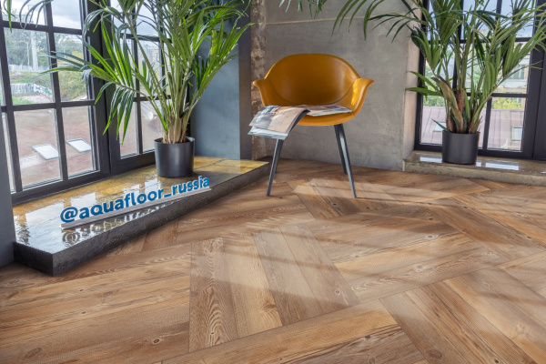 Кварцвиниловый ламинат Aquafloor Космос Паркет легкий (Space Parquet Light) AF4504PQL